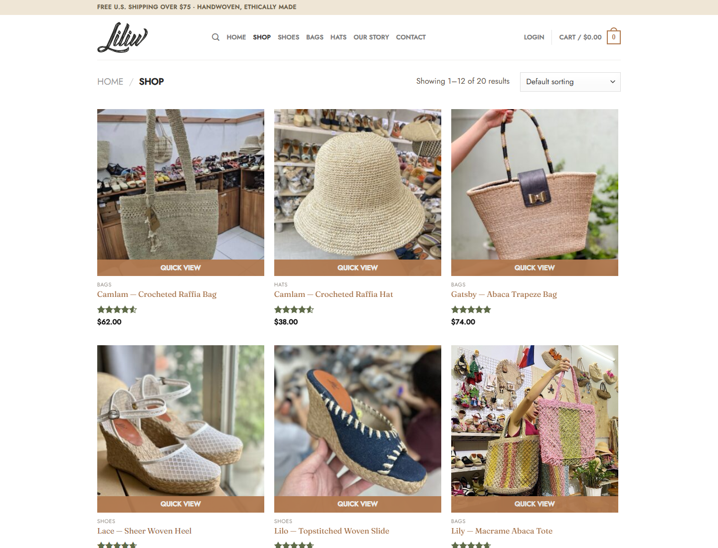 Liliw — handwoven abaca & raffia shoes, bags and hats