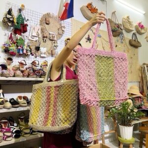 Lily — Macrame Abaca Tote